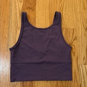 Women's Purple Cropped Workout Tank